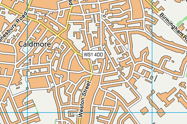 WS1 4DD map - OS VectorMap District (Ordnance Survey)