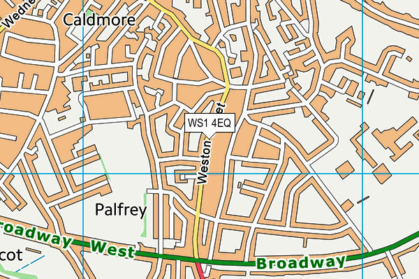 WS1 4EQ map - OS VectorMap District (Ordnance Survey)