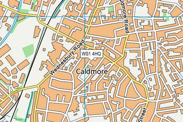 WS1 4HQ map - OS VectorMap District (Ordnance Survey)