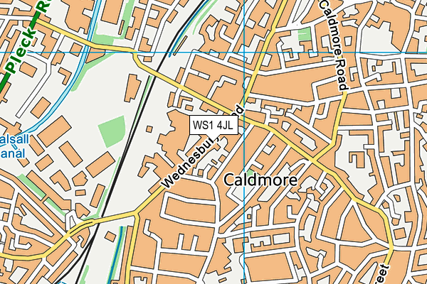 WS1 4JL map - OS VectorMap District (Ordnance Survey)