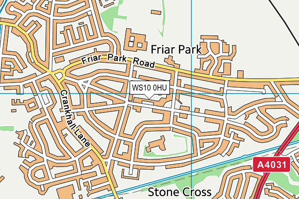 WS10 0HU map - OS VectorMap District (Ordnance Survey)