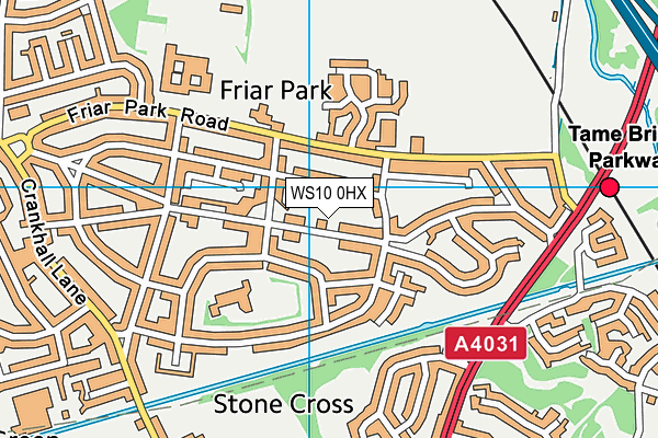 WS10 0HX map - OS VectorMap District (Ordnance Survey)