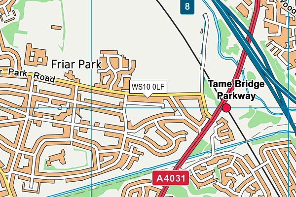 WS10 0LF map - OS VectorMap District (Ordnance Survey)