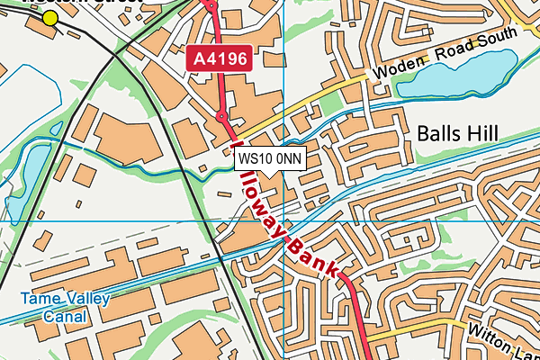 WS10 0NN map - OS VectorMap District (Ordnance Survey)