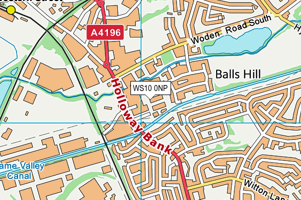 WS10 0NP map - OS VectorMap District (Ordnance Survey)