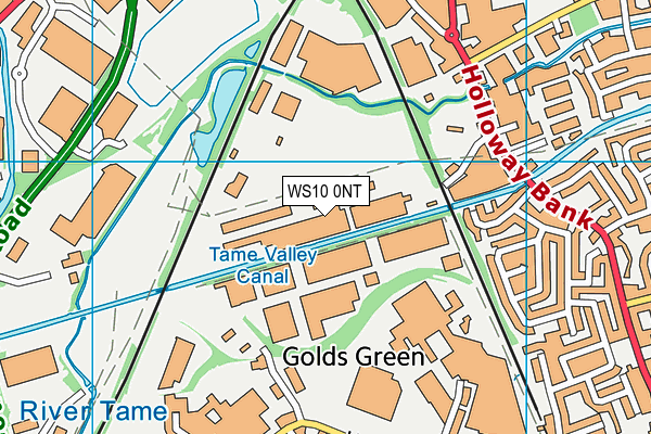 WS10 0NT map - OS VectorMap District (Ordnance Survey)