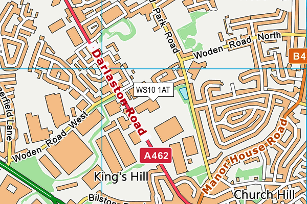 WS10 1AT map - OS VectorMap District (Ordnance Survey)