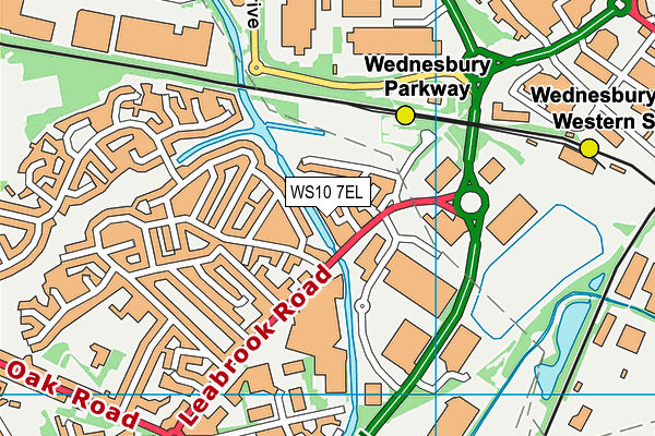 WS10 7EL map - OS VectorMap District (Ordnance Survey)