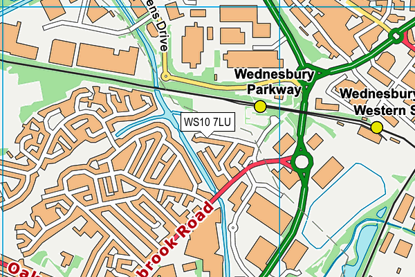WS10 7LU map - OS VectorMap District (Ordnance Survey)