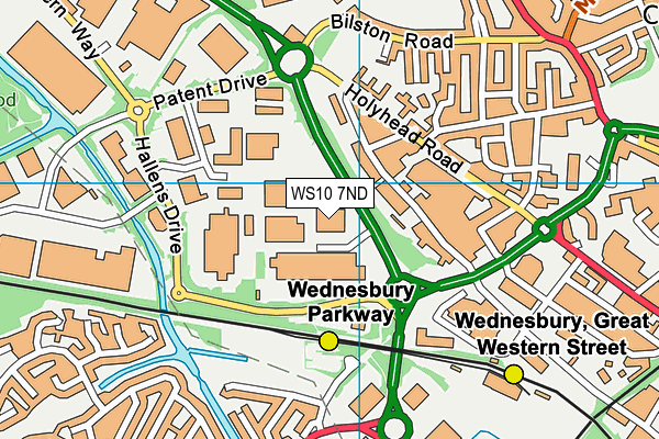 WS10 7ND map - OS VectorMap District (Ordnance Survey)