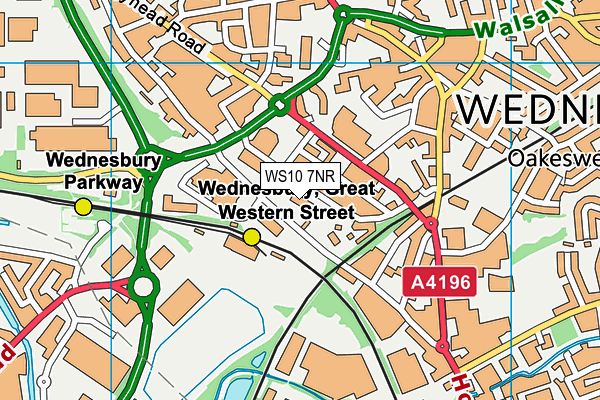 WS10 7NR map - OS VectorMap District (Ordnance Survey)