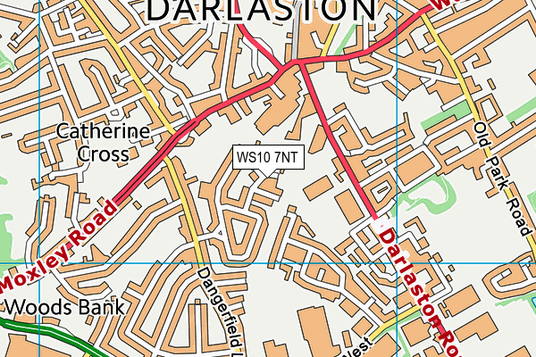 WS10 7NT map - OS VectorMap District (Ordnance Survey)