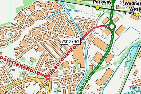 Map of DRILLCORE (WEDNESBURY) LIMITED at district scale