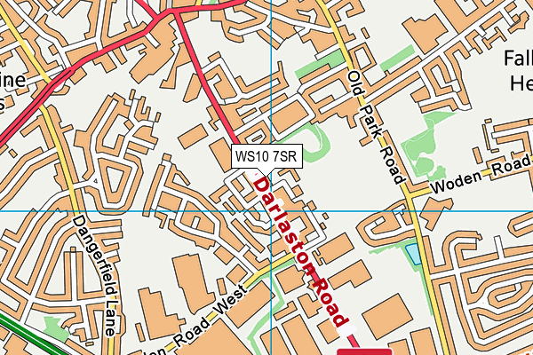 WS10 7SR map - OS VectorMap District (Ordnance Survey)