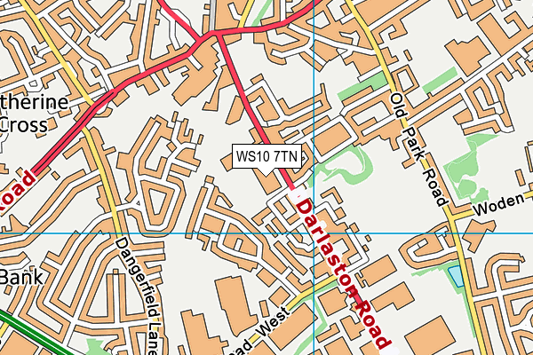 WS10 7TN map - OS VectorMap District (Ordnance Survey)