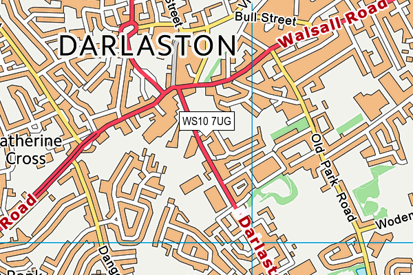 WS10 7UG map - OS VectorMap District (Ordnance Survey)