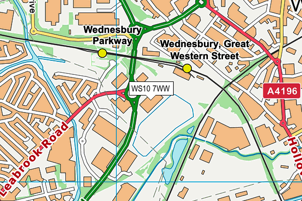 WS10 7WW map - OS VectorMap District (Ordnance Survey)