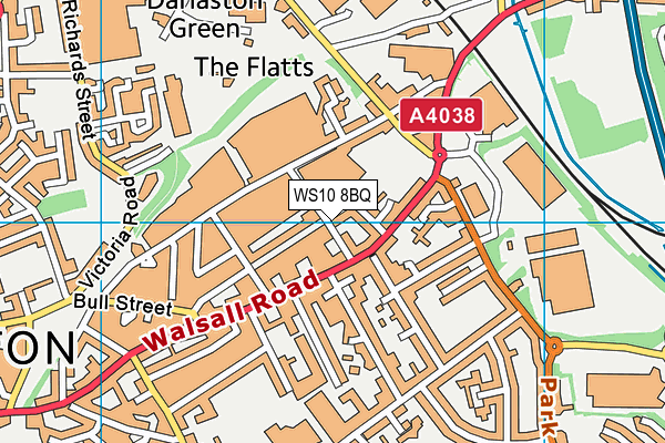 Salisbury Primary School map (WS10 8BQ) - OS VectorMap District (Ordnance Survey)