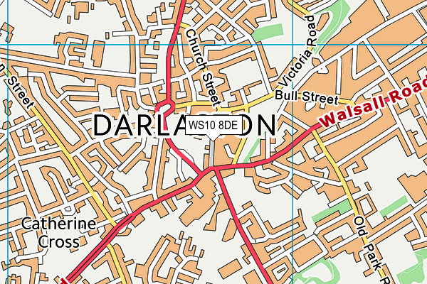 WS10 8DE map - OS VectorMap District (Ordnance Survey)