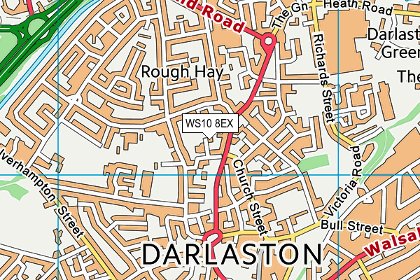 WS10 8EX map - OS VectorMap District (Ordnance Survey)