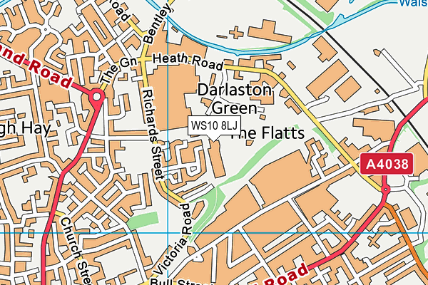 WS10 8LJ map - OS VectorMap District (Ordnance Survey)