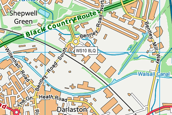 WS10 8LQ map - OS VectorMap District (Ordnance Survey)