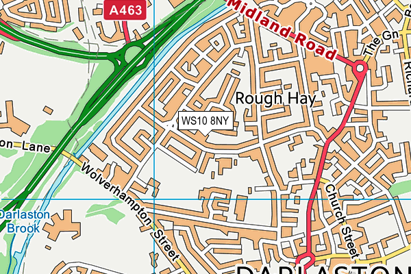 WS10 8NY map - OS VectorMap District (Ordnance Survey)