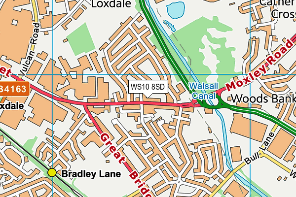 WS10 8SD map - OS VectorMap District (Ordnance Survey)