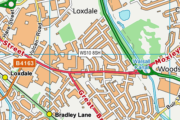 WS10 8SH map - OS VectorMap District (Ordnance Survey)