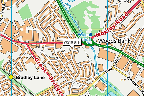 WS10 8TF map - OS VectorMap District (Ordnance Survey)