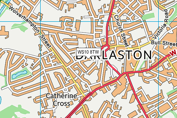 WS10 8TW map - OS VectorMap District (Ordnance Survey)