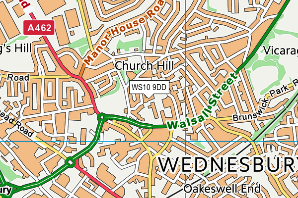 WS10 9DD map - OS VectorMap District (Ordnance Survey)