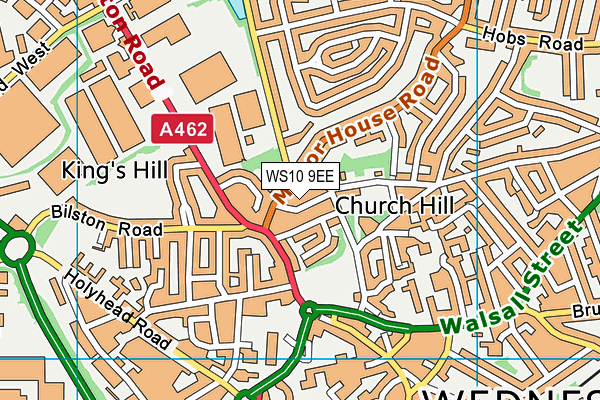 WS10 9EE map - OS VectorMap District (Ordnance Survey)