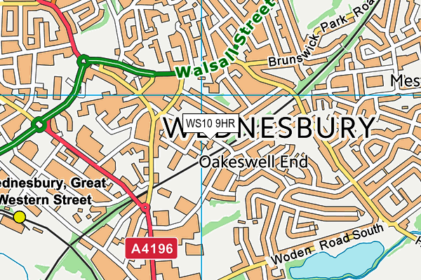 WS10 9HR map - OS VectorMap District (Ordnance Survey)