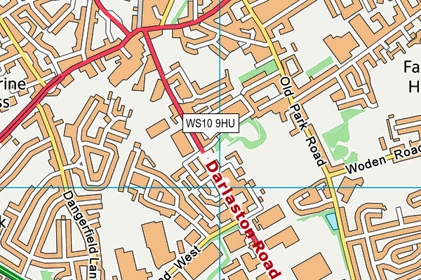 WS10 9HU map - OS VectorMap District (Ordnance Survey)