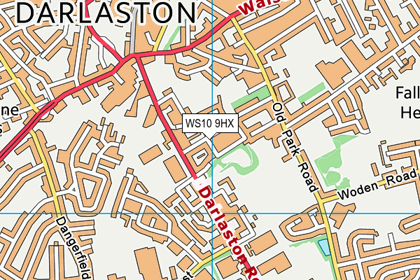 WS10 9HX map - OS VectorMap District (Ordnance Survey)