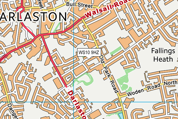 WS10 9HZ map - OS VectorMap District (Ordnance Survey)