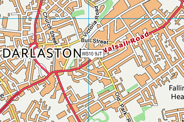 WS10 9JT map - OS VectorMap District (Ordnance Survey)