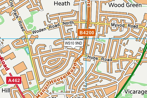 WS10 9ND map - OS VectorMap District (Ordnance Survey)