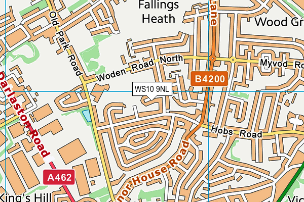 WS10 9NL map - OS VectorMap District (Ordnance Survey)