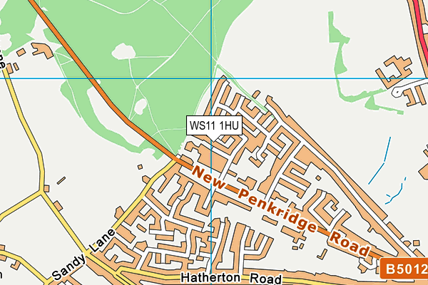 WS11 1HU map - OS VectorMap District (Ordnance Survey)