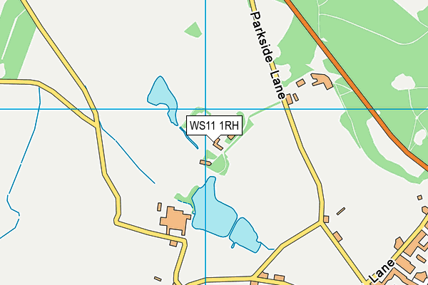 WS11 1RH map - OS VectorMap District (Ordnance Survey)
