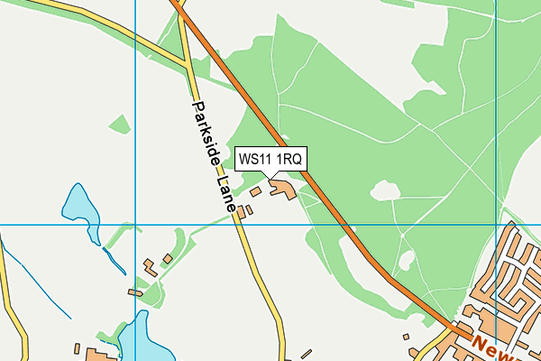 WS11 1RQ map - OS VectorMap District (Ordnance Survey)