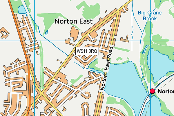 WS11 9RQ map - OS VectorMap District (Ordnance Survey)