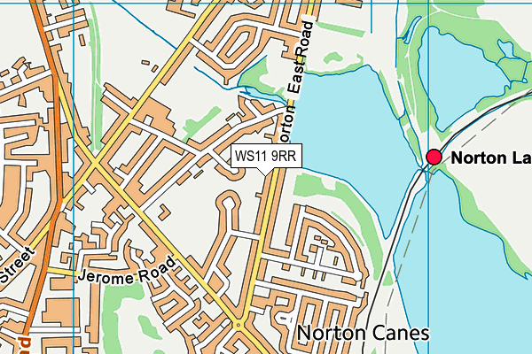 WS11 9RR map - OS VectorMap District (Ordnance Survey)