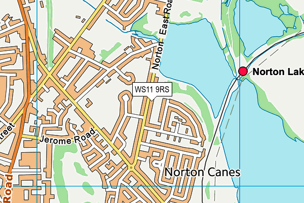 WS11 9RS map - OS VectorMap District (Ordnance Survey)