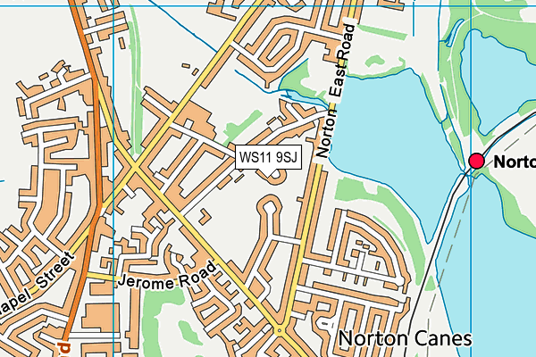 WS11 9SJ map - OS VectorMap District (Ordnance Survey)