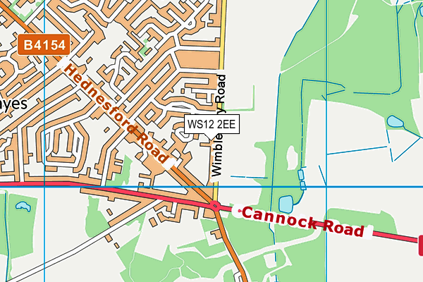 Heath Hayes Park map (WS12 2EE) - OS VectorMap District (Ordnance Survey)