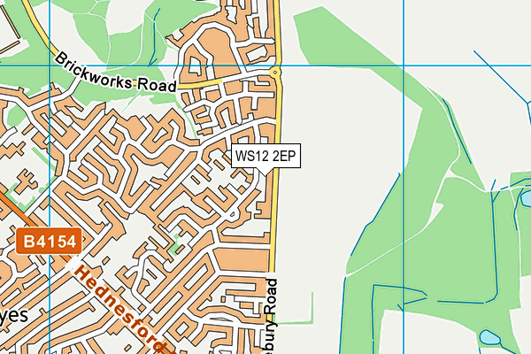 WS12 2EP map - OS VectorMap District (Ordnance Survey)