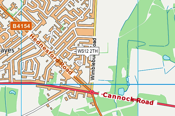 WS12 2TH map - OS VectorMap District (Ordnance Survey)